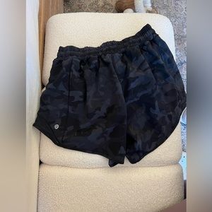 Camouflage lululemon running shorts